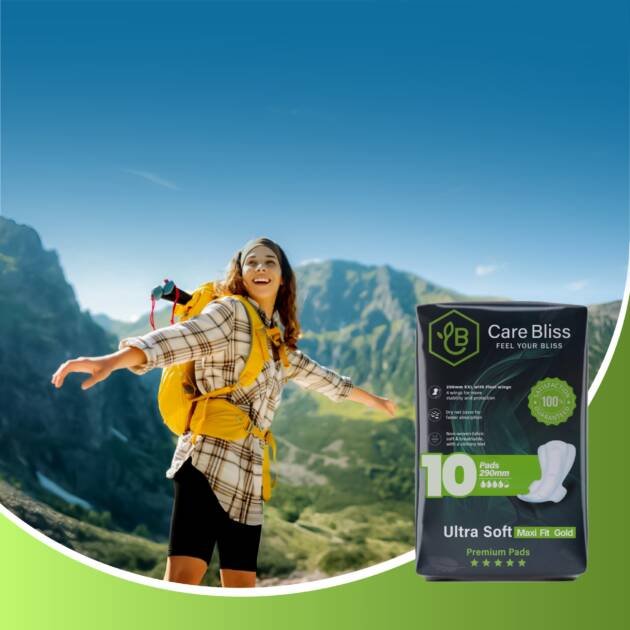Care Bliss is redefining feminine hygiene with its Ultra Soft Maxi Fit Sanitary Pads. These 290mm pads are crafted for modern women who seek comfort, safety, and confidence during their menstrual cycle. With features like Flexi Wings, a super absorbent Drynet layer, and a fresh scent, Care Bliss guarantees all-day freshness and protection. Perfect for daily wear, night use, or heavy flow days—your wellness partner in every moment.