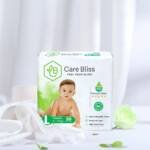 Give your baby the comfort of nature with Care Bliss Baby Diapers. Specially crafted for sensitive skin, these Junior Size 5 diapers are enriched with botanical extracts like chamomile, aloe vera, olive oil, and silk protein to provide natural protection and all-day comfort.